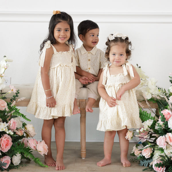 GARDEN LINEN DRESS