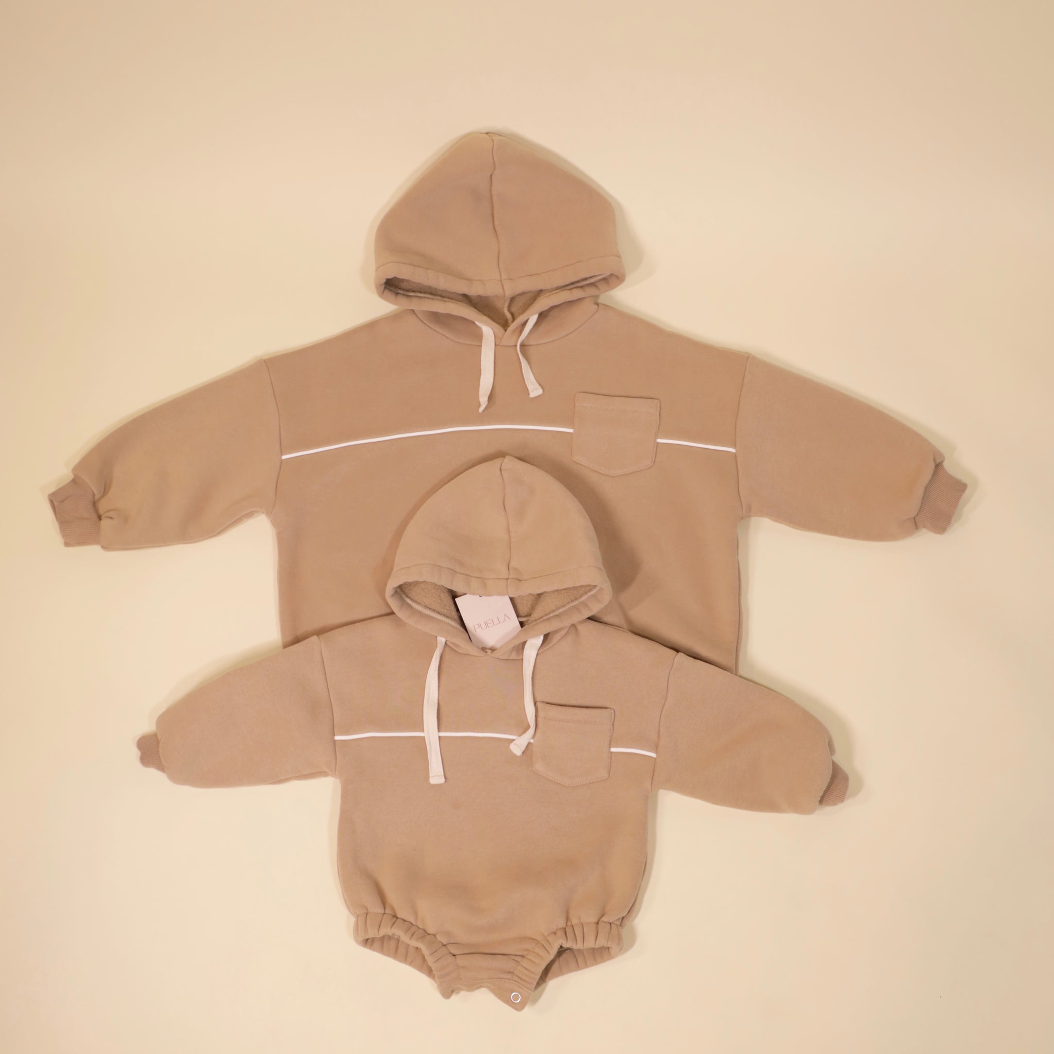 TODDLER BEIGE HOODIE
